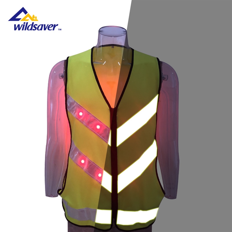 BA-C04 wildsaver LED Strong Reflection Safety Vest 