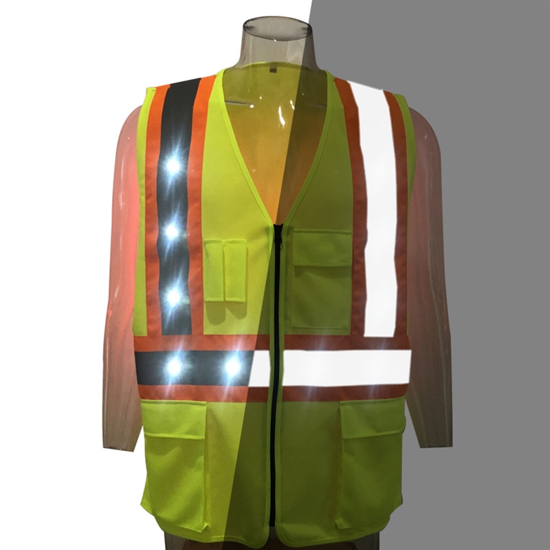 BA-C09 wildsaver LED Dual Warning Safety Vest For Construction