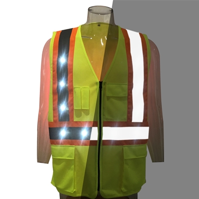 BA-C09 wildsaver LED Dual Warning Safety Vest For Construction