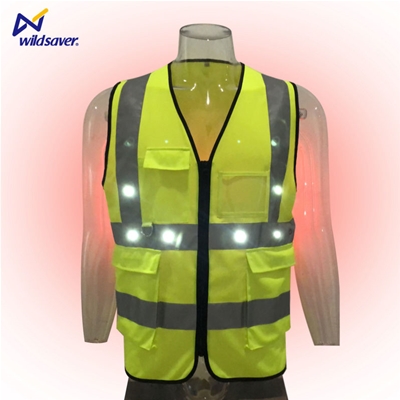 wildsaver LED Multi Pocket Safety  Vest