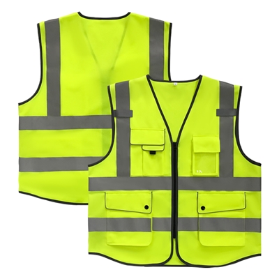 Multiple Pockets Class 2  Reflective Safety Vest